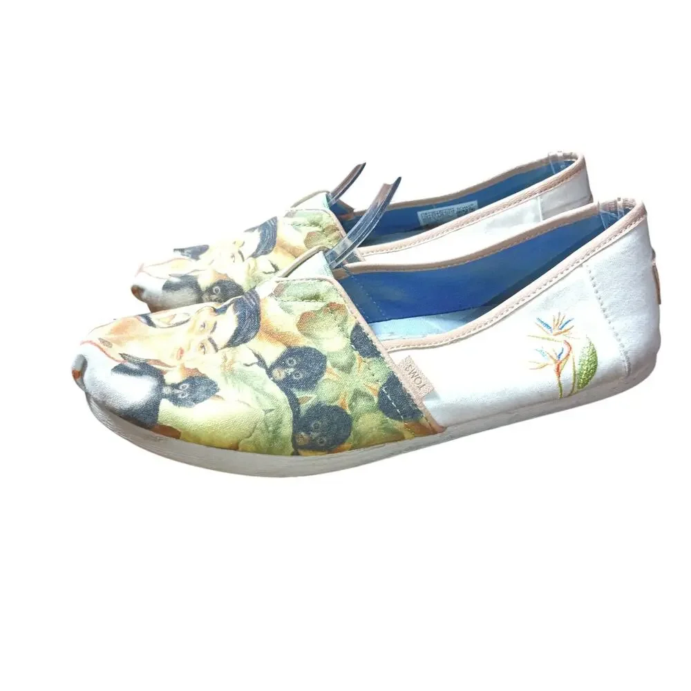 TOMS x FridaKahlo espadrille shoes size 7.5